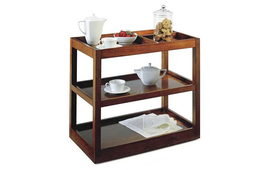 Camarera de madera con ruedas Clásica