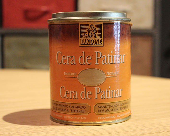 Cera de patinar para el mantenimiento de los muebles color natural