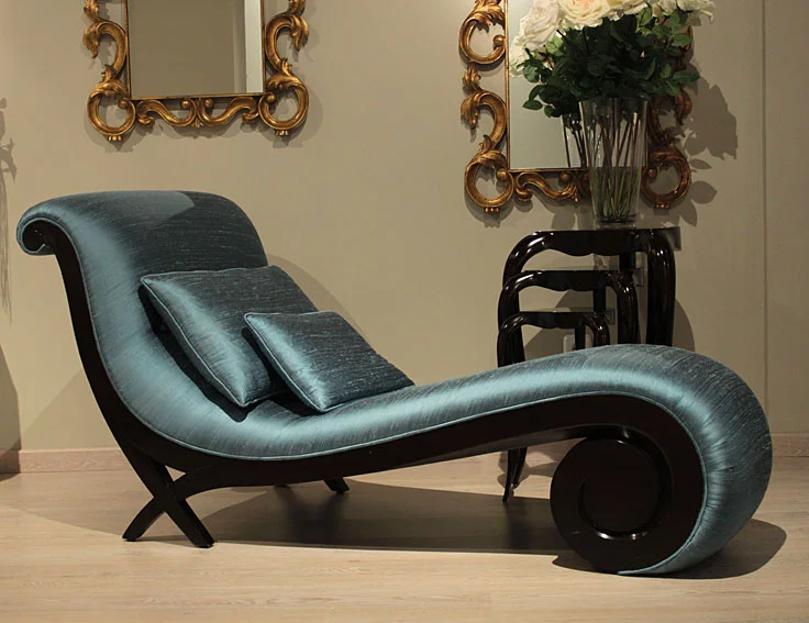 Chaisse Longue azul Rodeo Drive Christopher Guy