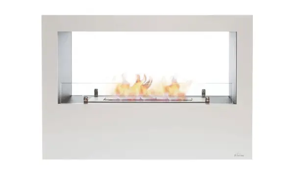 Chimenea Bioetanol blanca design