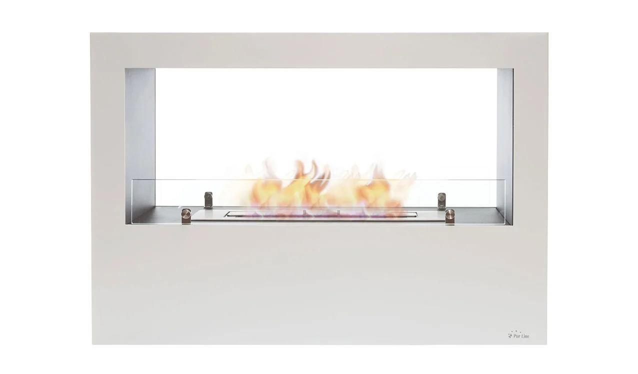 Chimenea Bioetanol blanca design