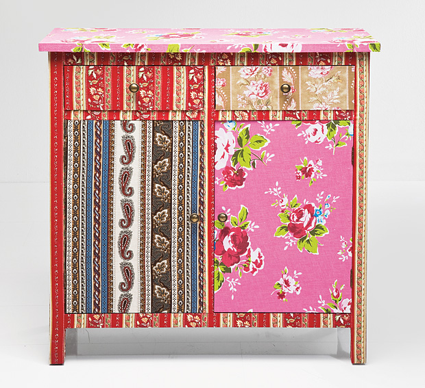 Comoda 2 Cajones 2 Puertas Patchwork