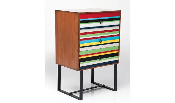 Comoda vintage multicolor 3 cajones