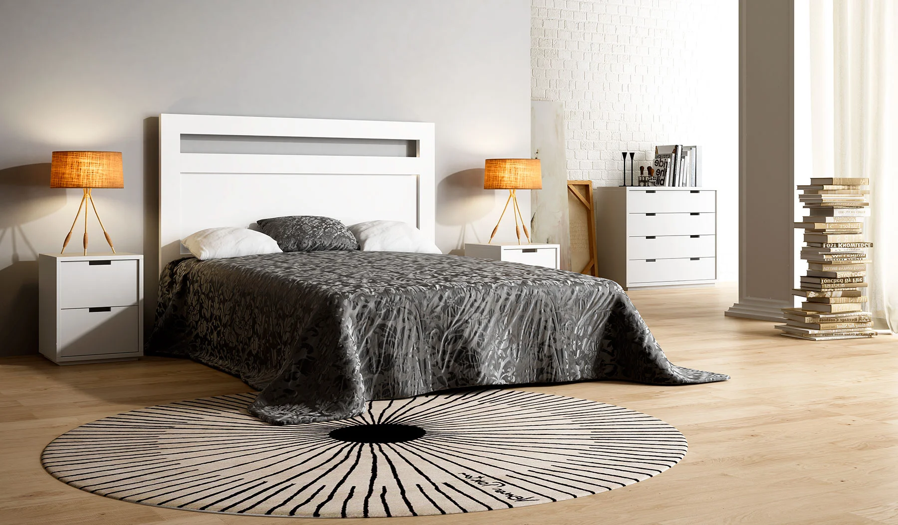 Dormitorio Carlton blanco