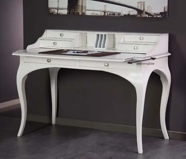 Escritorio Secreter Blanco Pátina