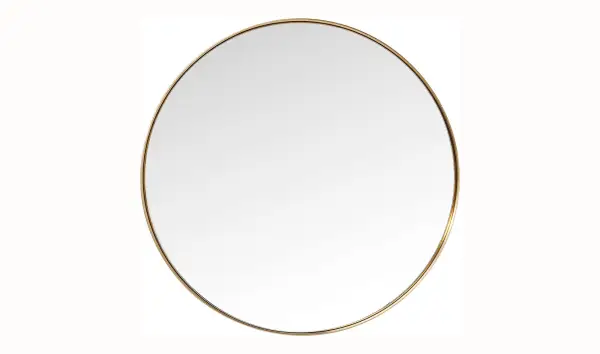 Espejo Curve redondo Brass