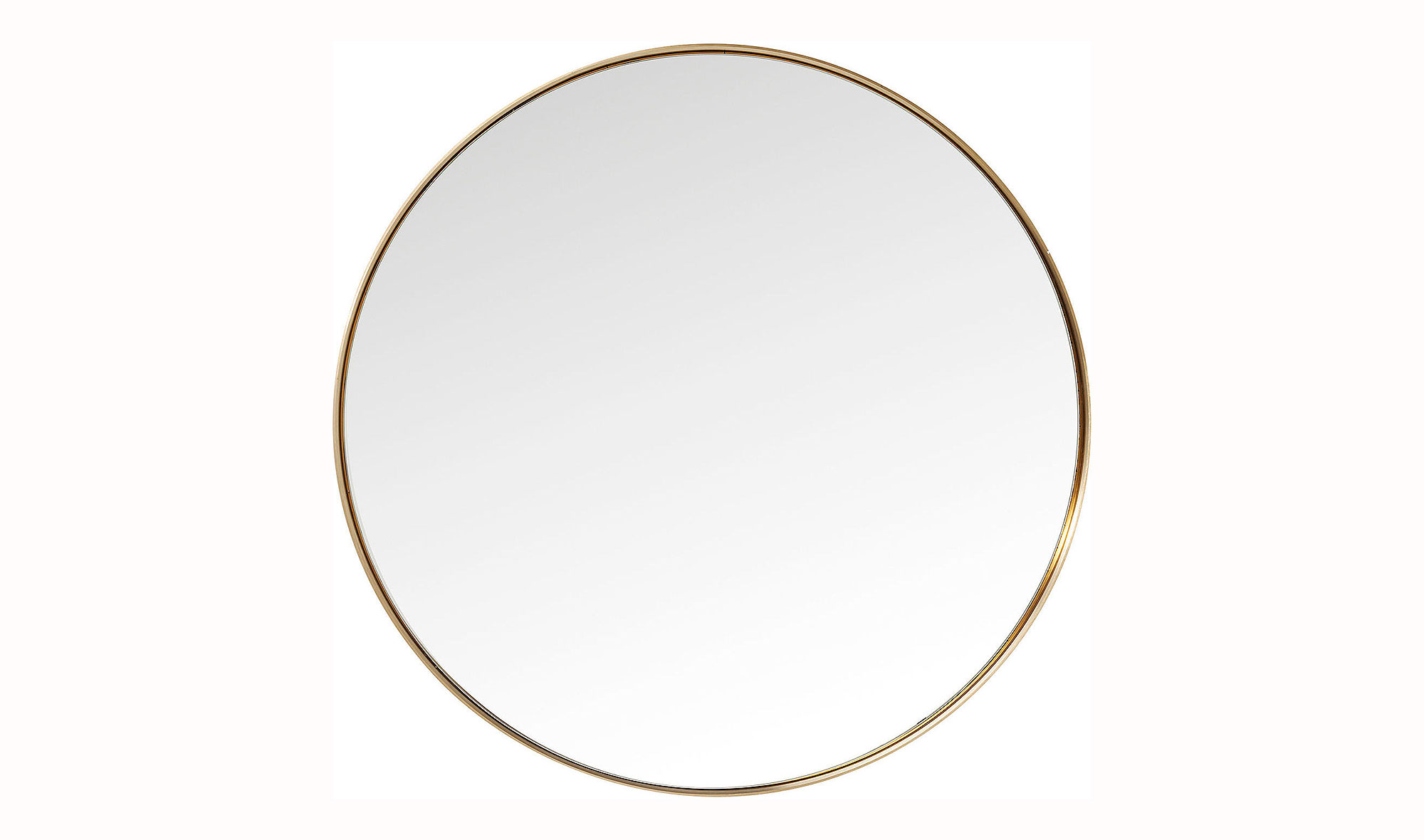 Espejo Curve redondo Brass