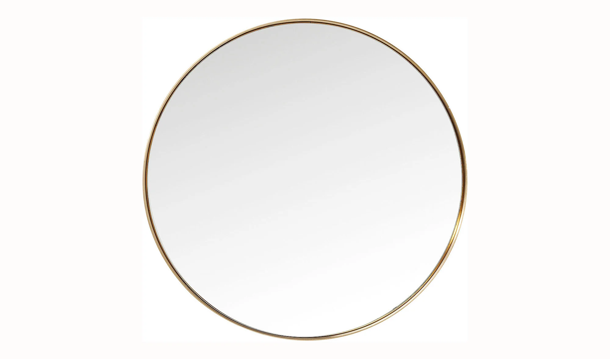 Espejo Curve redondo Brass