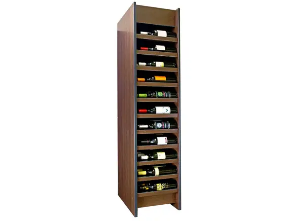 Expositor para vino Syrah con capacidad para 66 botellas