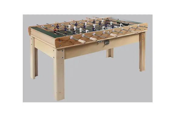 Futbolín madera natural homologado