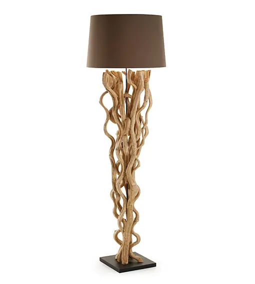 Lampara de Pie Marron Nuba