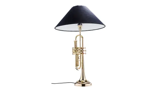 Lámpara de mesa Trumpet Jazz Gold