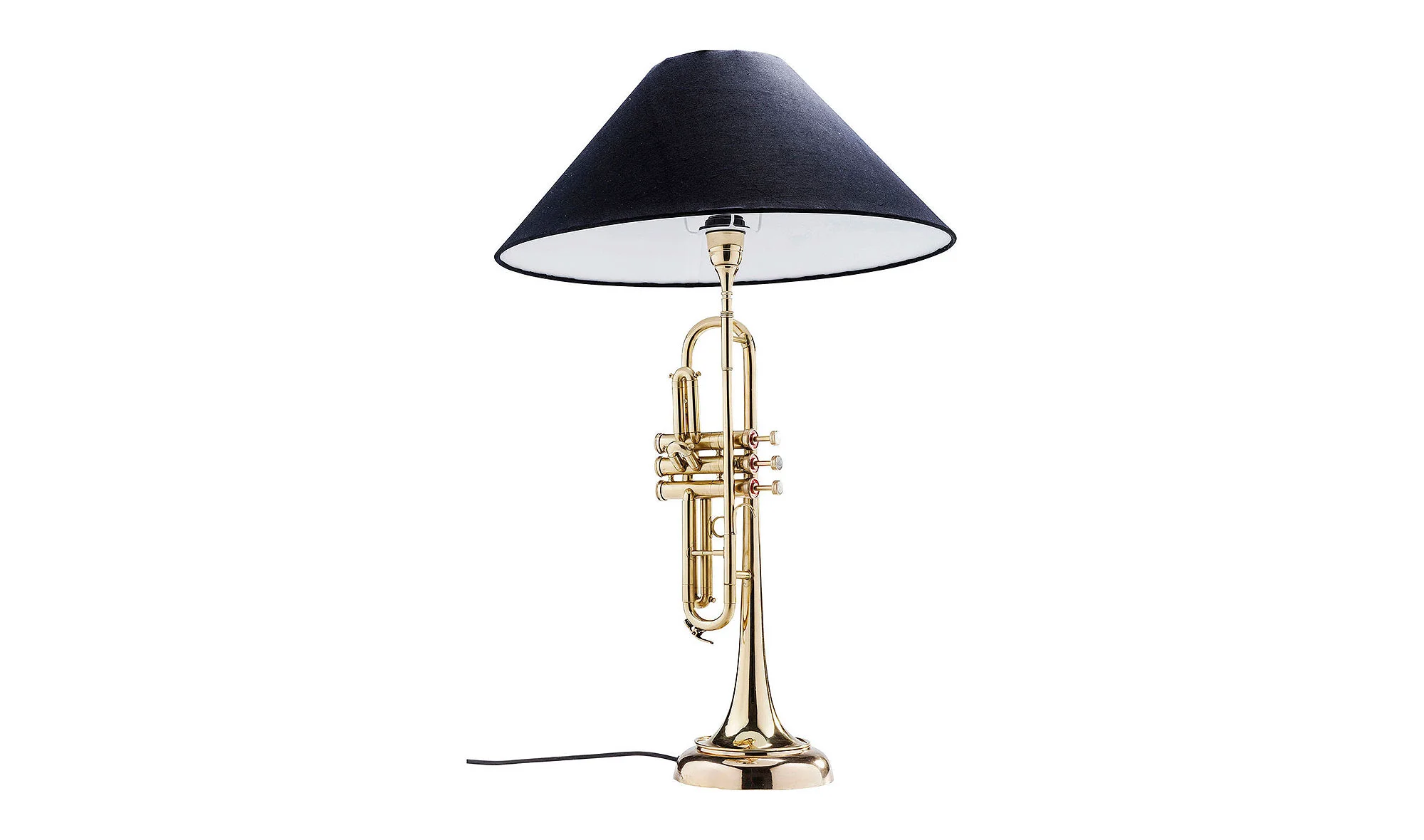 Lámpara de mesa Trumpet Jazz Gold