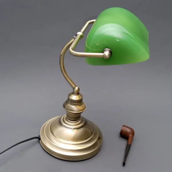 Lampara de notario tulipa verde