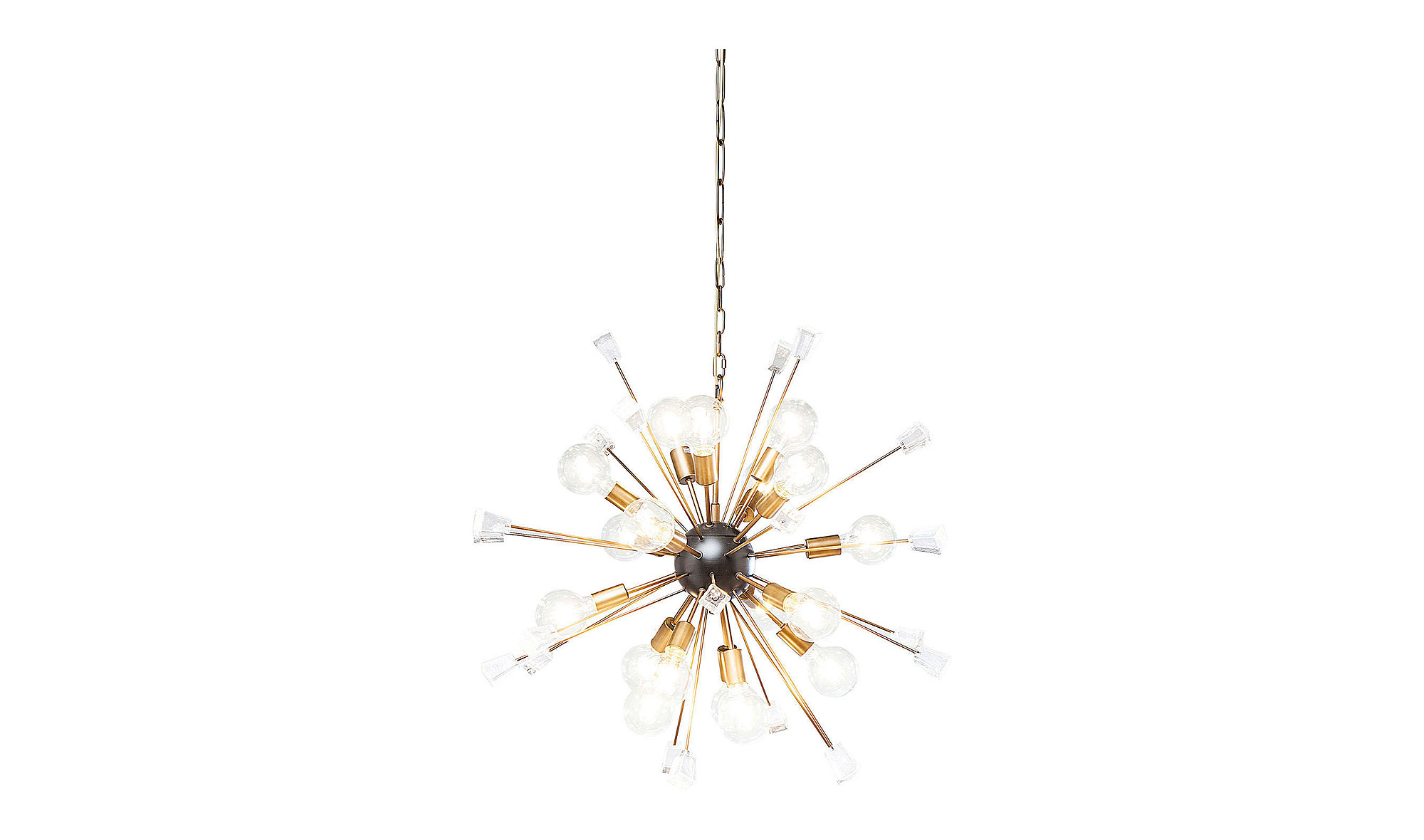 Lámpara de techo Crystal Bomb Brass