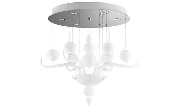 Lámpara de techo Spirito di Venezia blanca small