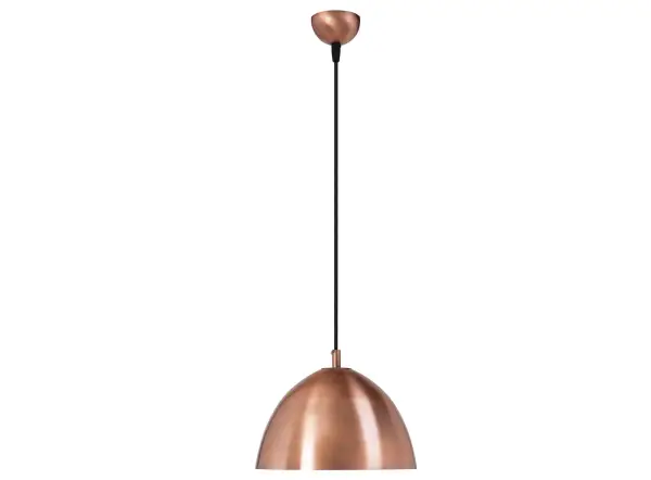 Lámpara de techo cobre curva
