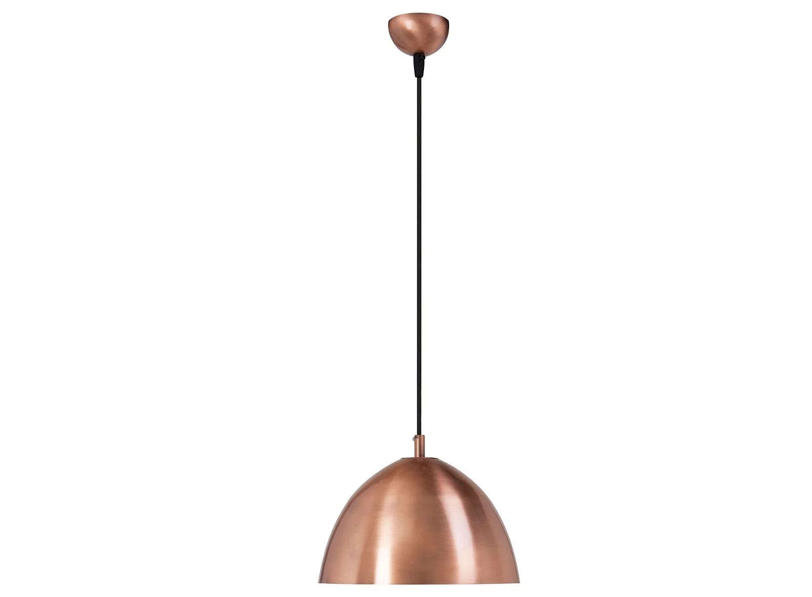 Lámpara de techo cobre curva
