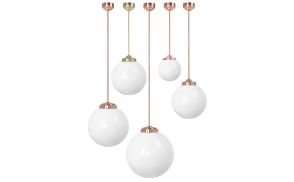 Lámpara de techo colgante globo cobre