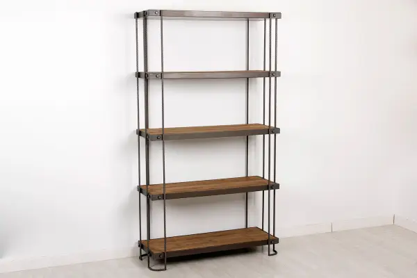 Librería industrial Loft New York