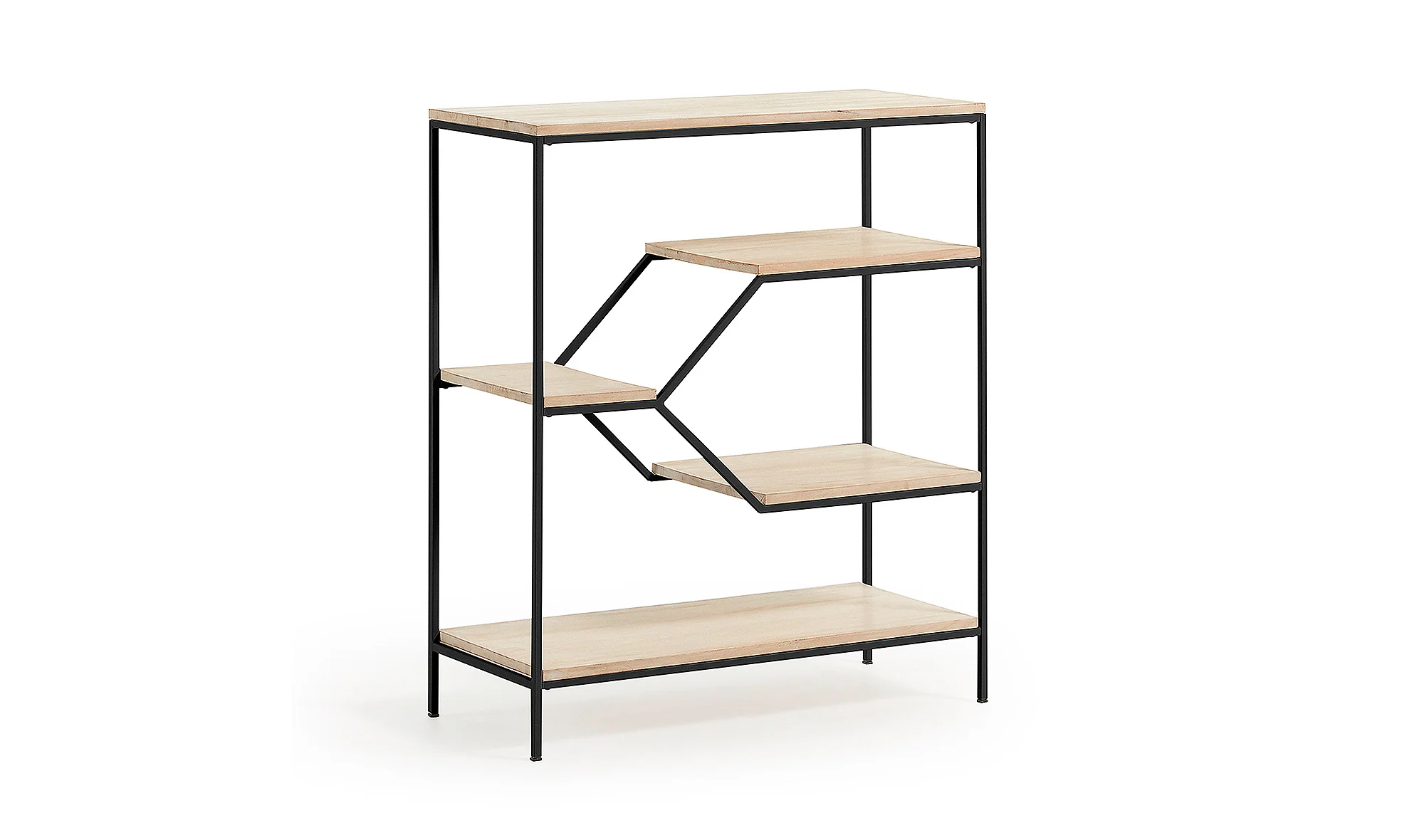Librería industrial Push negro Pequeña