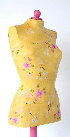 Maniquí Flores Vintage