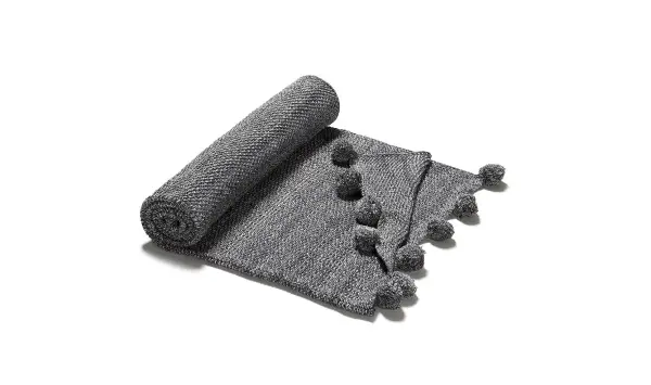 Manta Marzag gris oscuro