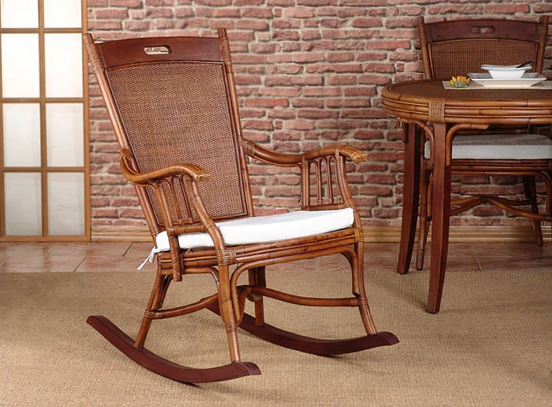 Mecedora rattan