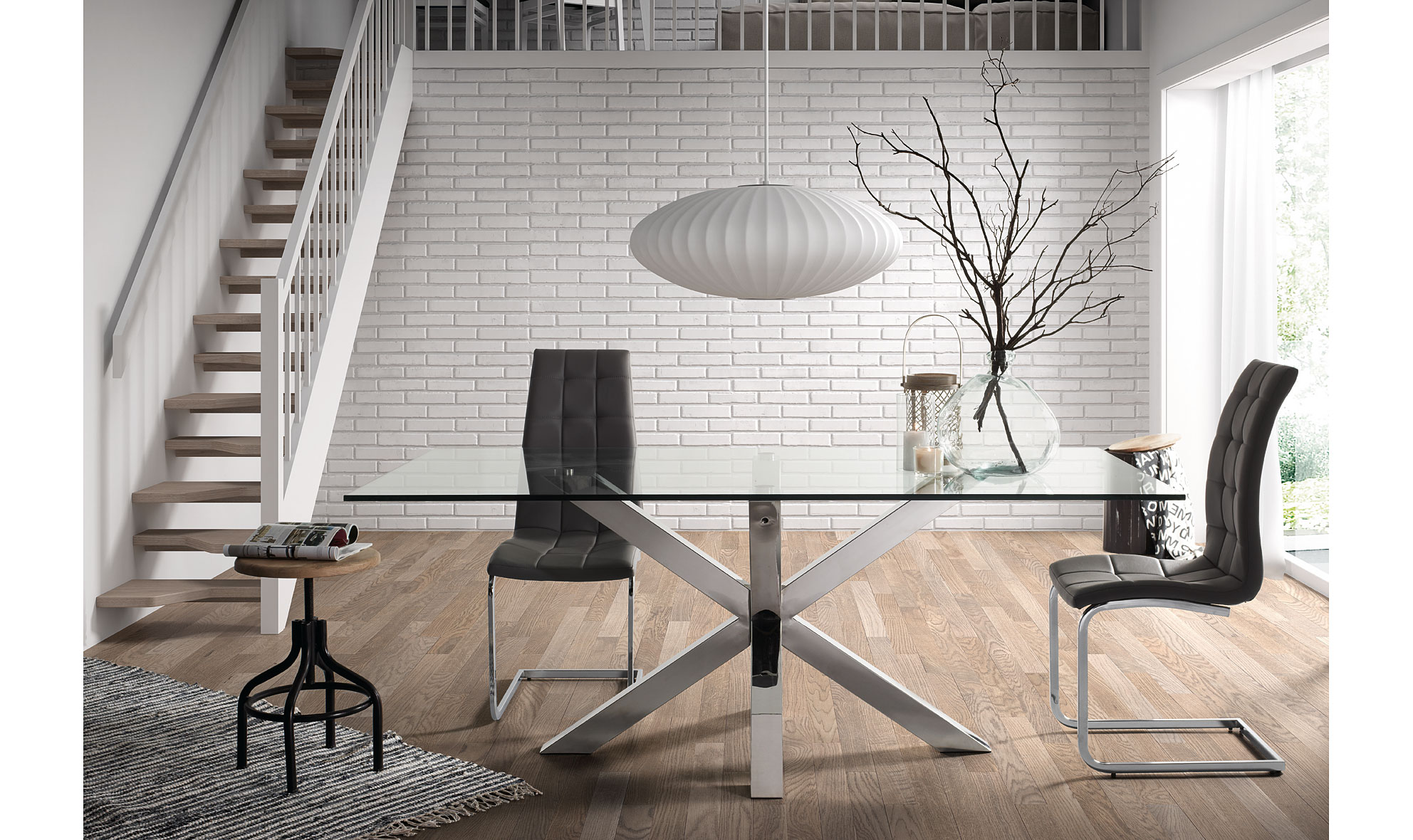 Mesa Arya cristal transparente