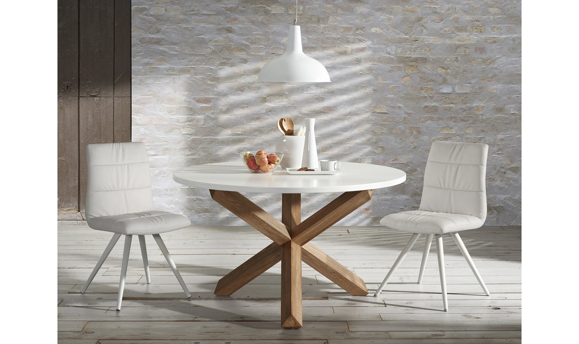 Mesa Lotus con tope blanco