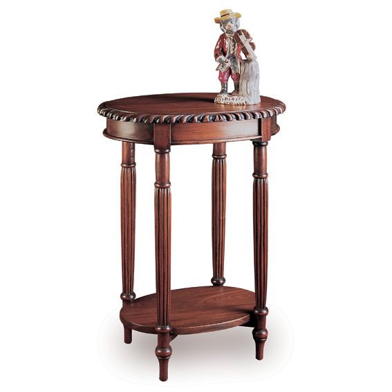 Mesa auxiliar oval Clásica Chippendale