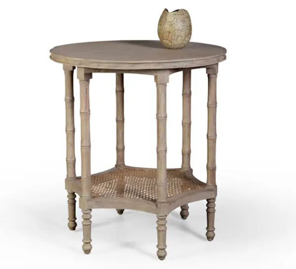 Mesa auxiliar redonda montady vintage Artisan