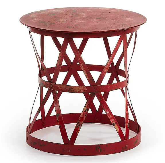 Mesa auxiliar roja Vintage Adira