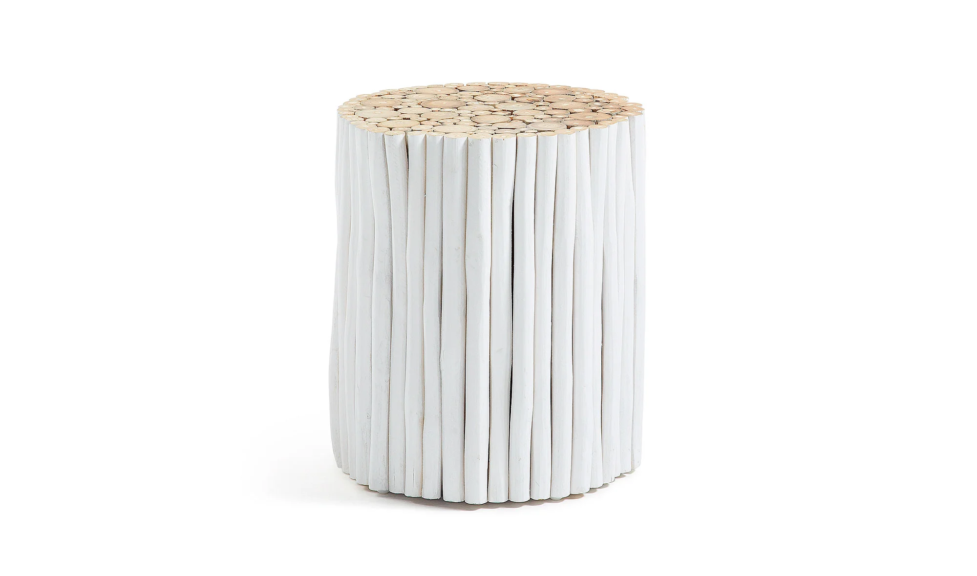 Mesa auxiliar vintage Filip blanca