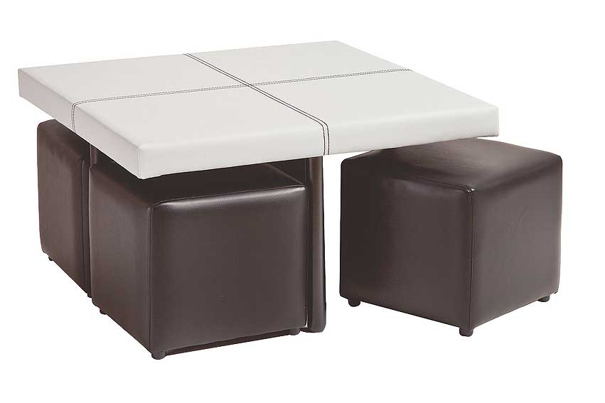 Mesa de Centro 4 Puff