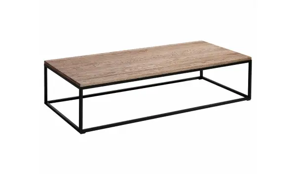 Mesa de Centro Clásica Long de Acero