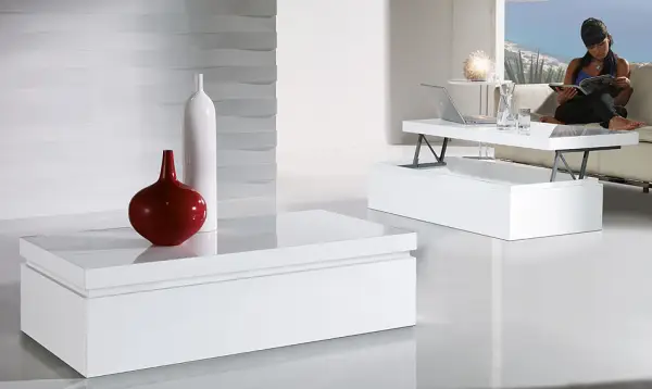 Mesa de Centro baúl elevable Moderno Stepy