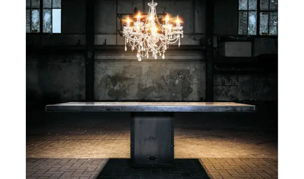 Mesa de Comedor Base de Acero