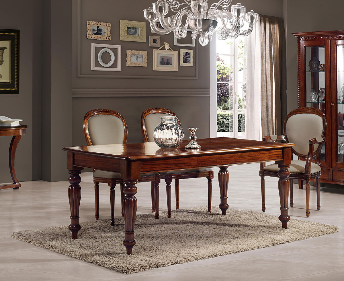 Mesa de Comedor Fija Rectangular de 180 Victoriana
