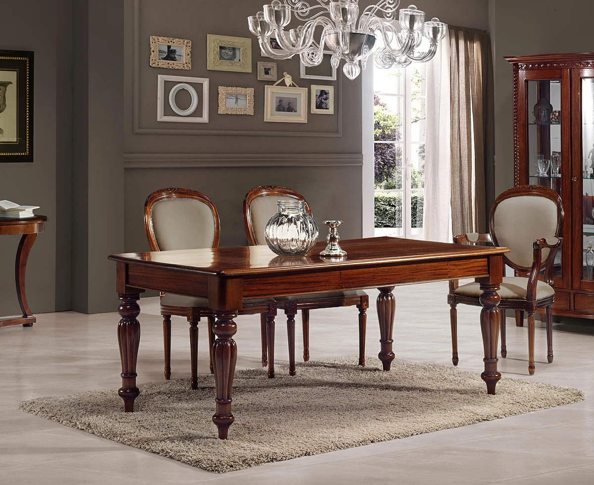Mesa de Comedor Fija Rectangular de 180 Victoriana
