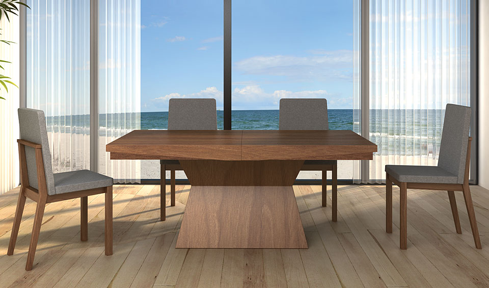 Mesa de Comedor extensible Moderna Alicia