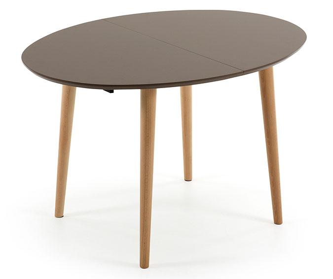 Mesa de Comedor redonda marrón Moderna Oqui