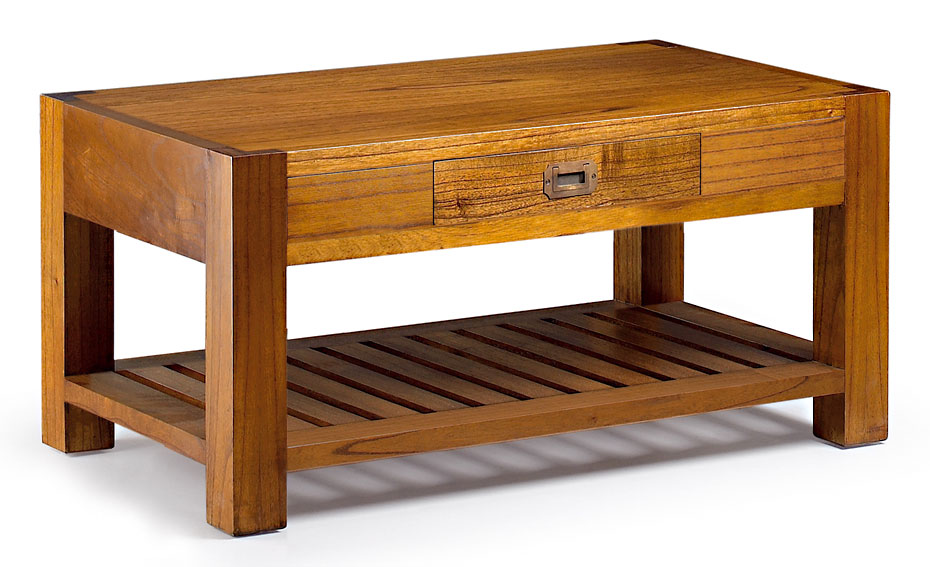 Mesa de centro 1 cajón Colonial Star
