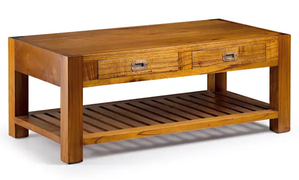 Mesa de centro 2 cajones Colonial Star