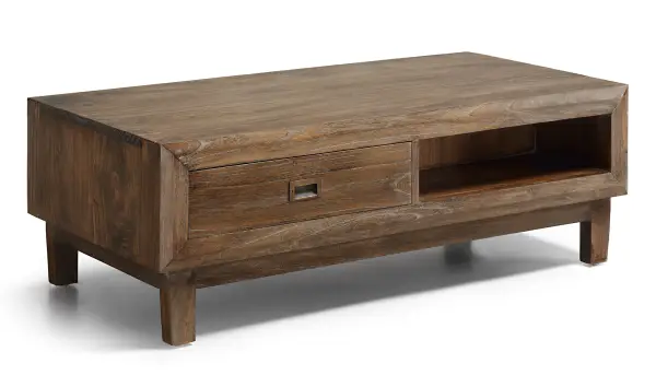 Mesa de centro 2 cajones vintage Sindoro