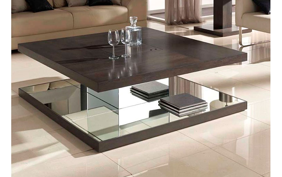 MESA DE CENTRO ELEVABLE ELSA MELAMINA - Muebles de diseño en