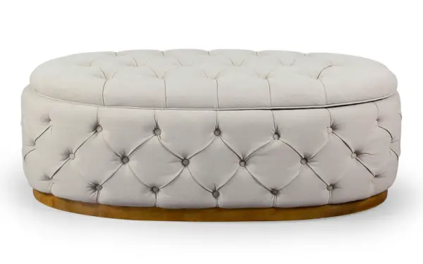 Mesa de centro baúl crussol vintage Artisan tufted