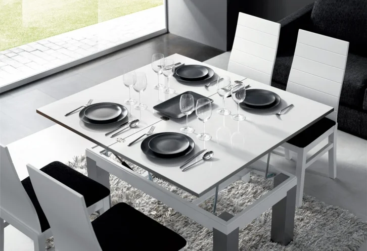 Mesa de centro convertible en comedor