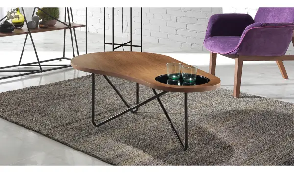 Mesa de centro industrial Bering
