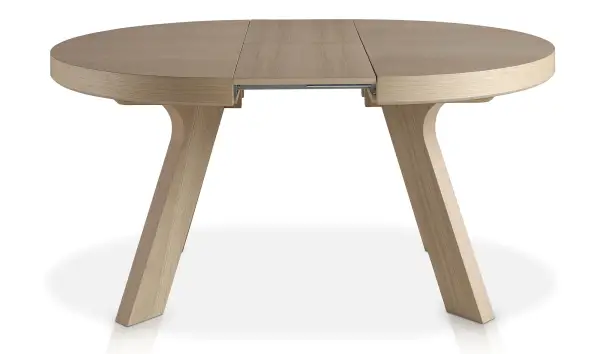 Mesa de comedor redonda extensible roble Esfera